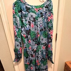 Lilly Pulitzer NWT Loubella Style 014447 Smocked Midi Dress size 16